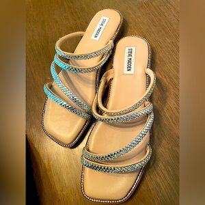 Steve Madden rhinestone straps sandals NWT size 9
